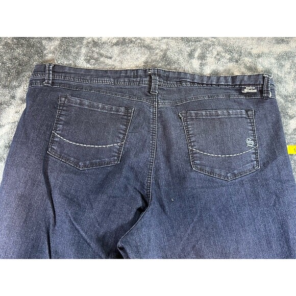 Source Of Wisdom Torrid Dark Wash Flare Jeans Size 24 - Picture 11 of 13